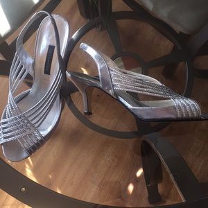 Rhinestone Italian Caparros Evening Slippers